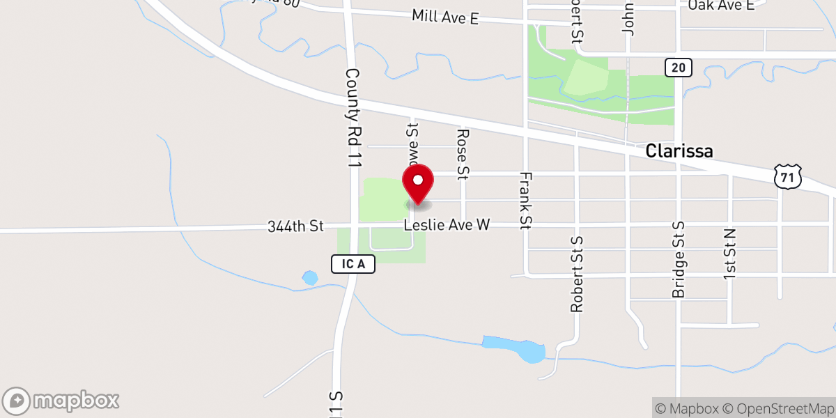 Map showing location of St. Matthew's Lutheran Church