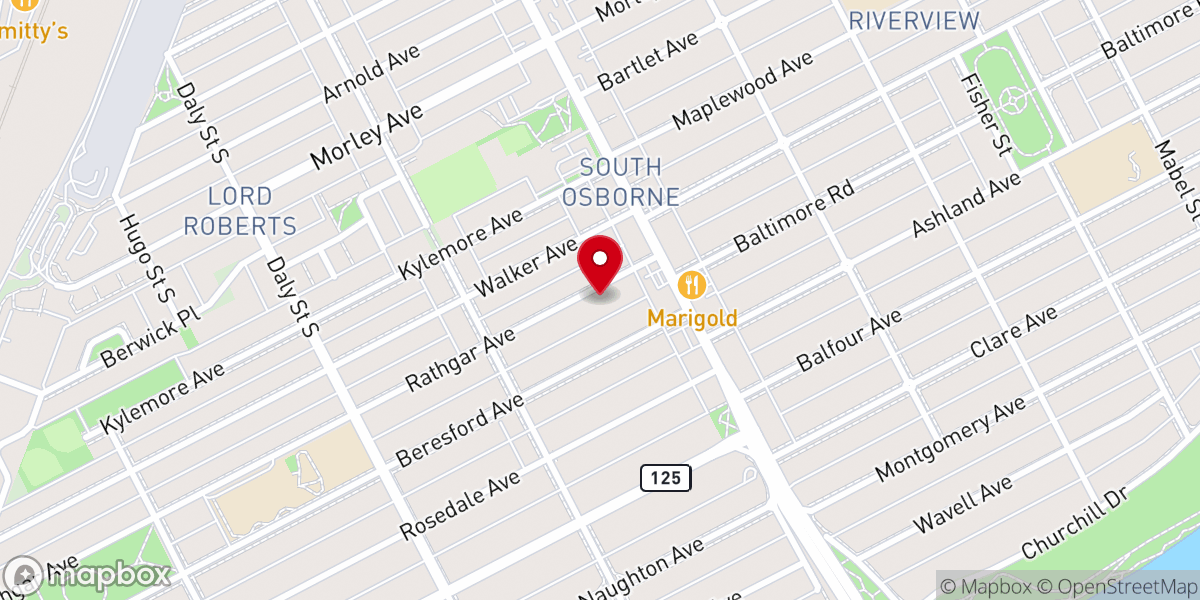 Map showing location of Gateway Church - South Osborne