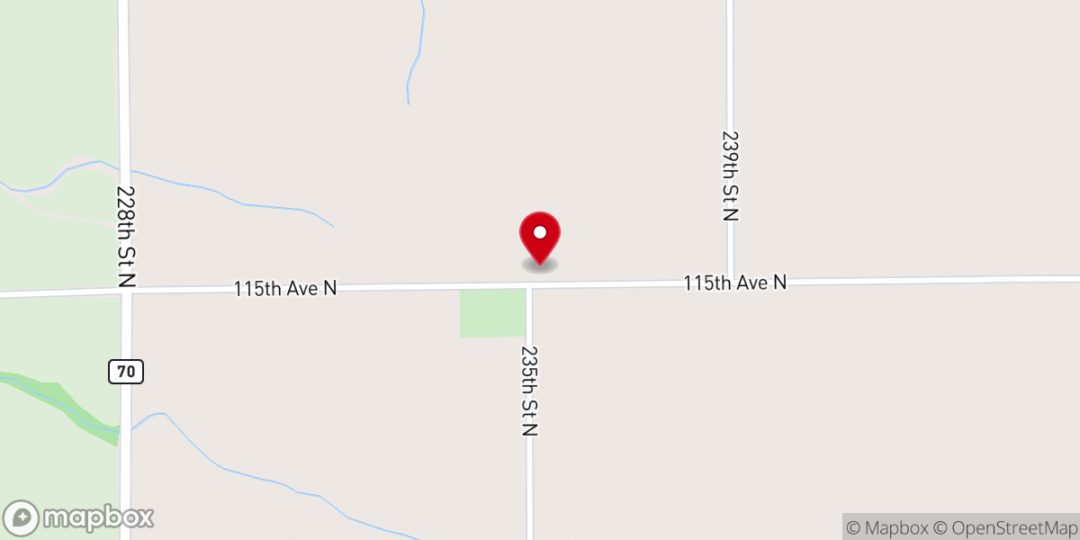 Map showing location of Fairfield United Methodist Church