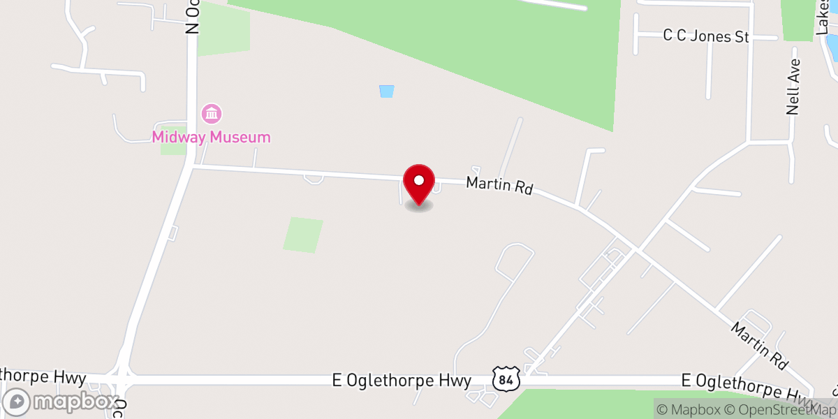 Map showing location of New Life Family Church - Food Distribution Center