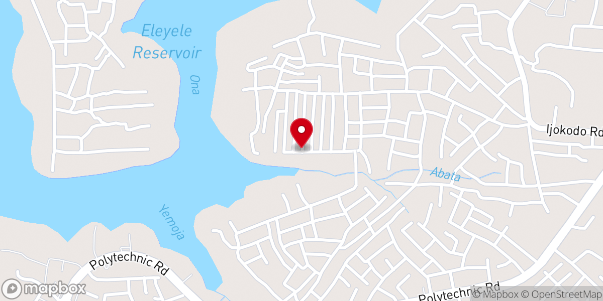 Map showing location of St. Micheal Anglican Church Agbaje