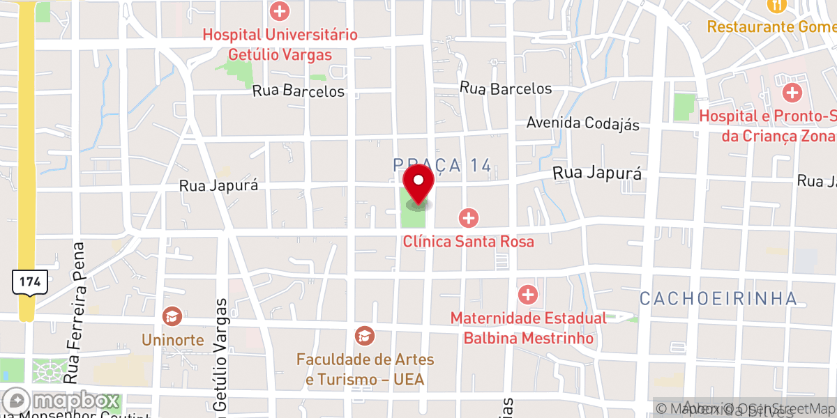 Map showing location of Santuário Arquidiocesano de Nossa Senhora de Fátima