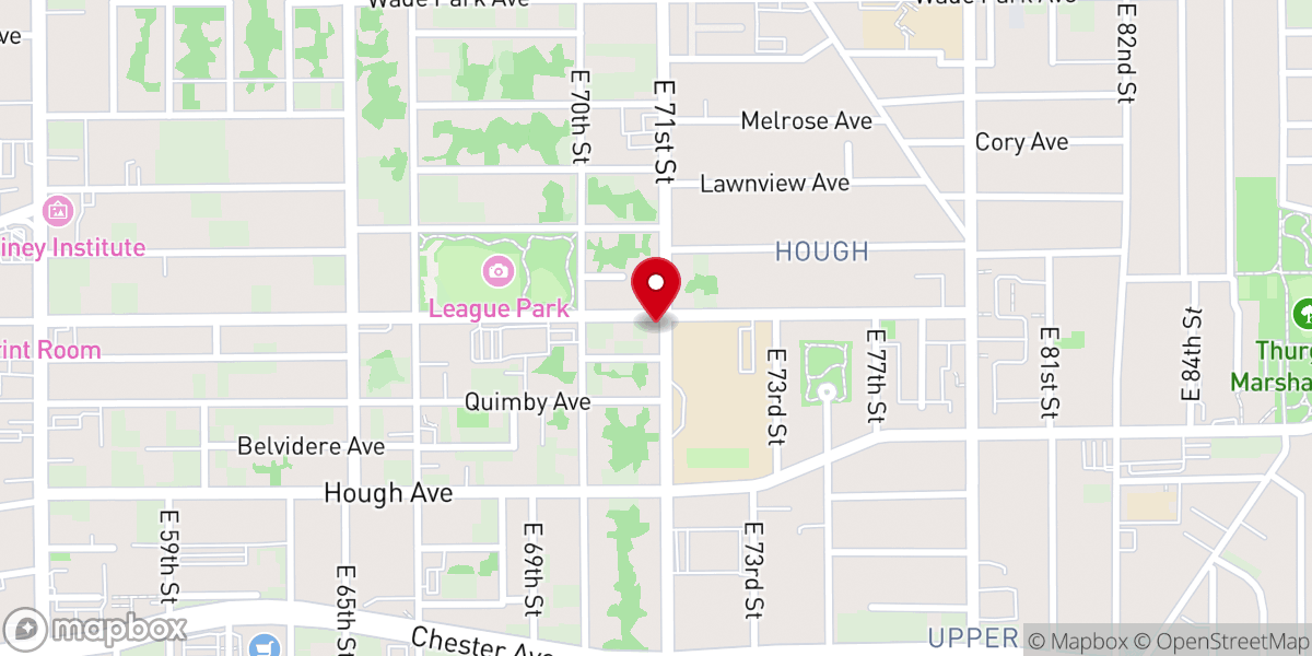 Map showing location of Faith Temple Church of God
