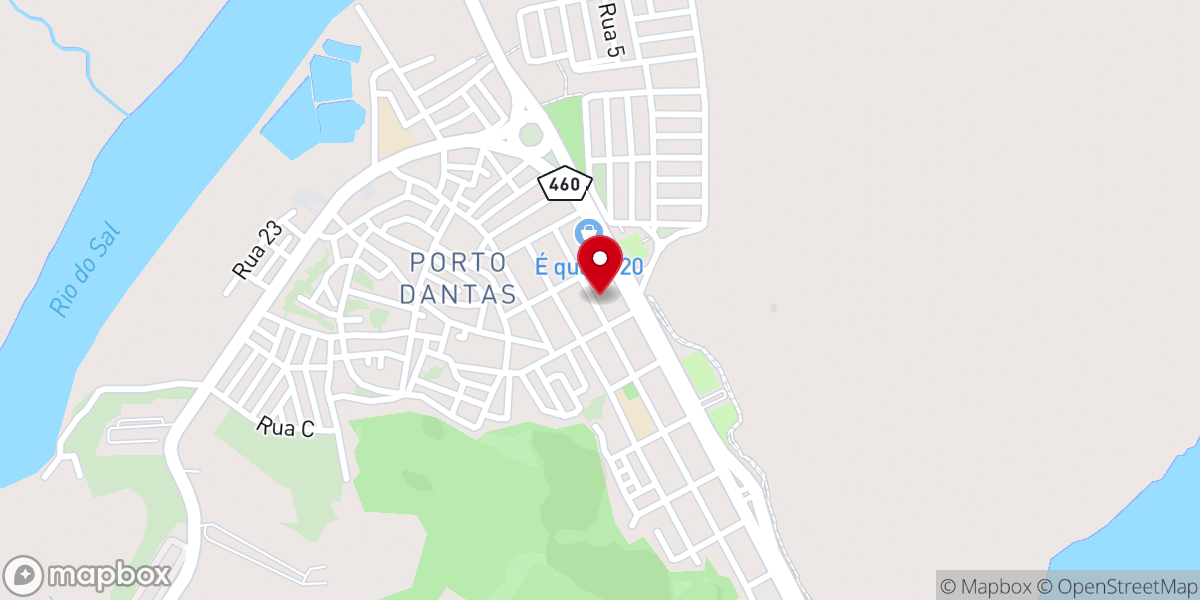 Map showing location of IGREJA BATISTA PORTO DANTAS