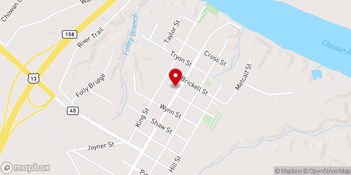 Map showing location of Winton Town Hall
