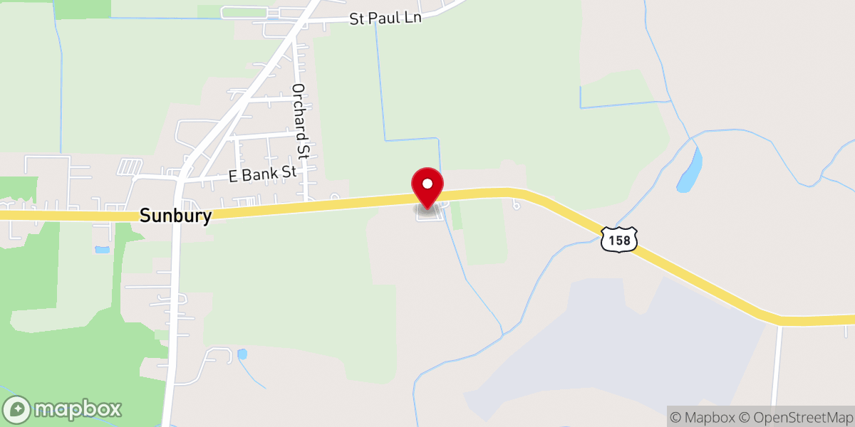 Map showing location of Saint John A. M. E. Zion Church