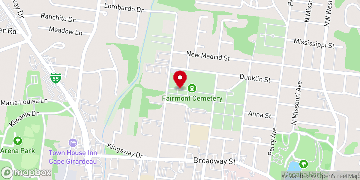 Map showing location of Christ Church of the Heartland Inc