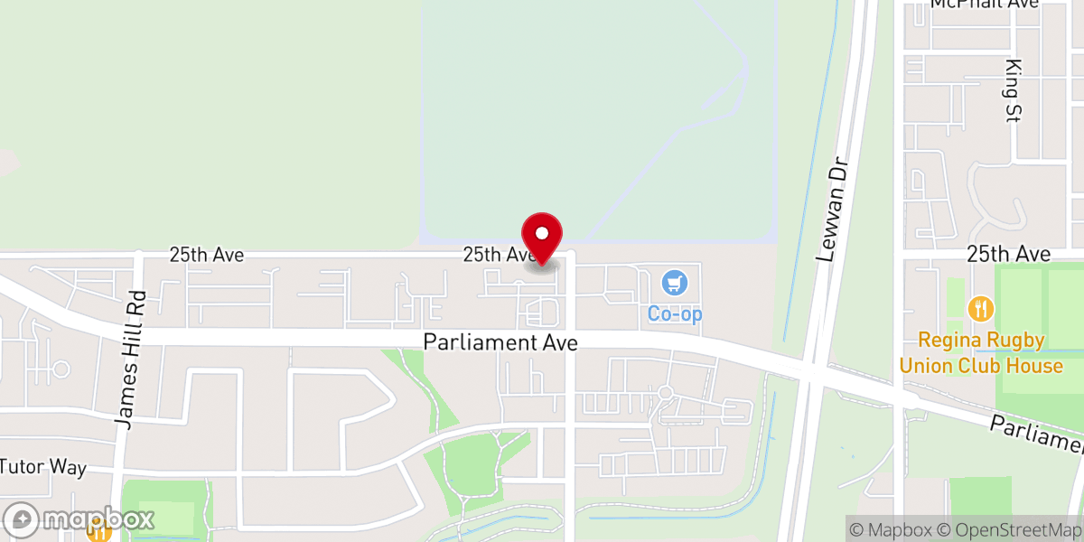 Map showing location of All Nations Full Gospel Church Regina