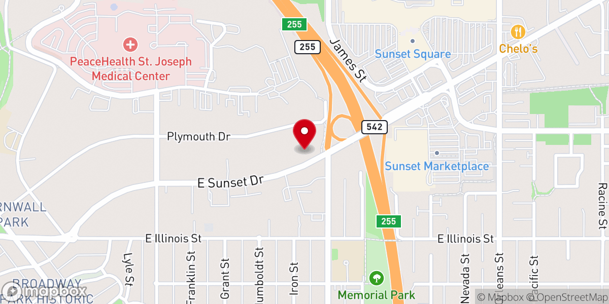 Map showing location of Community of St. Francis Pastoral Center