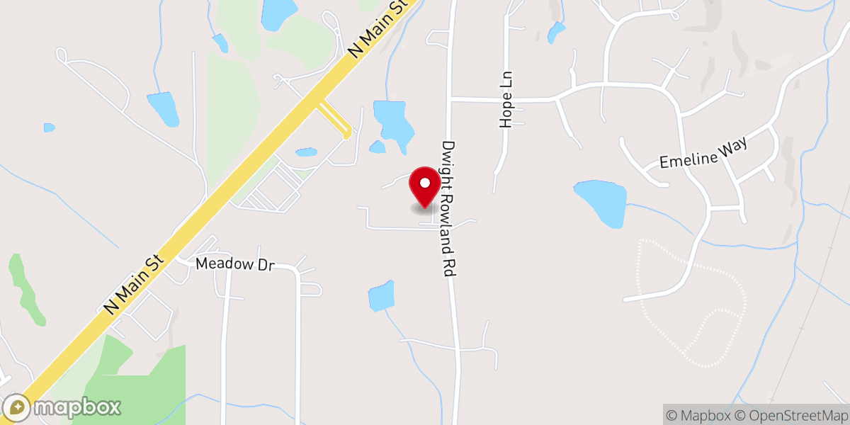 Map showing location of Asamblea Apostolica Raleigh NC