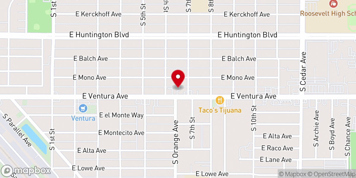 Map showing location of Evergreen Christian Fellowship Church