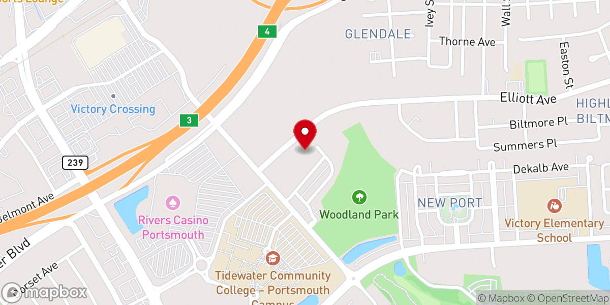 Map showing location of Fairwood Agape Baptist Church