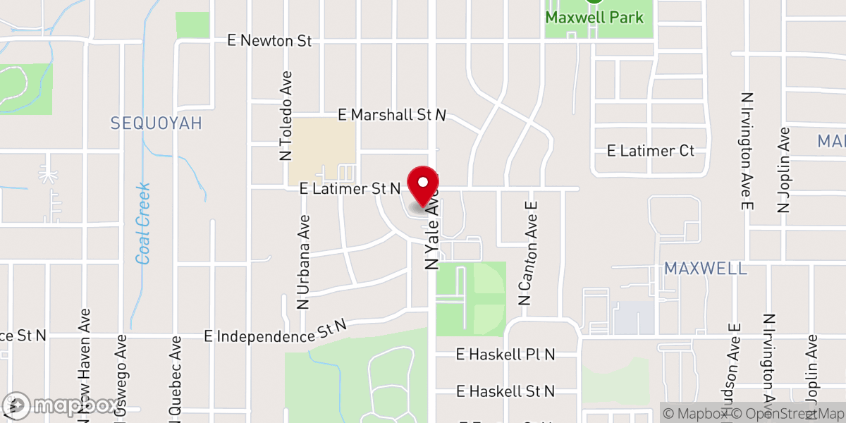 Map showing location of Belview Baptist Church