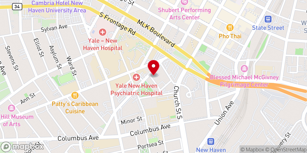 Map showing location of Saint Anthony Roman Catholic Church