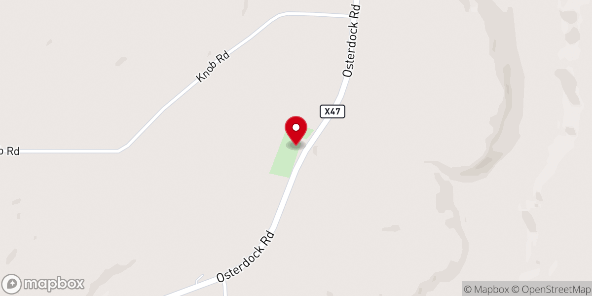 Map showing location of Bethel Church