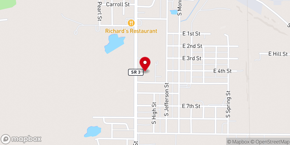 Map showing location of Wesleyan Church