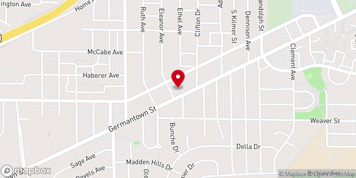 Map showing location of Lutheran Church of the Redeemer