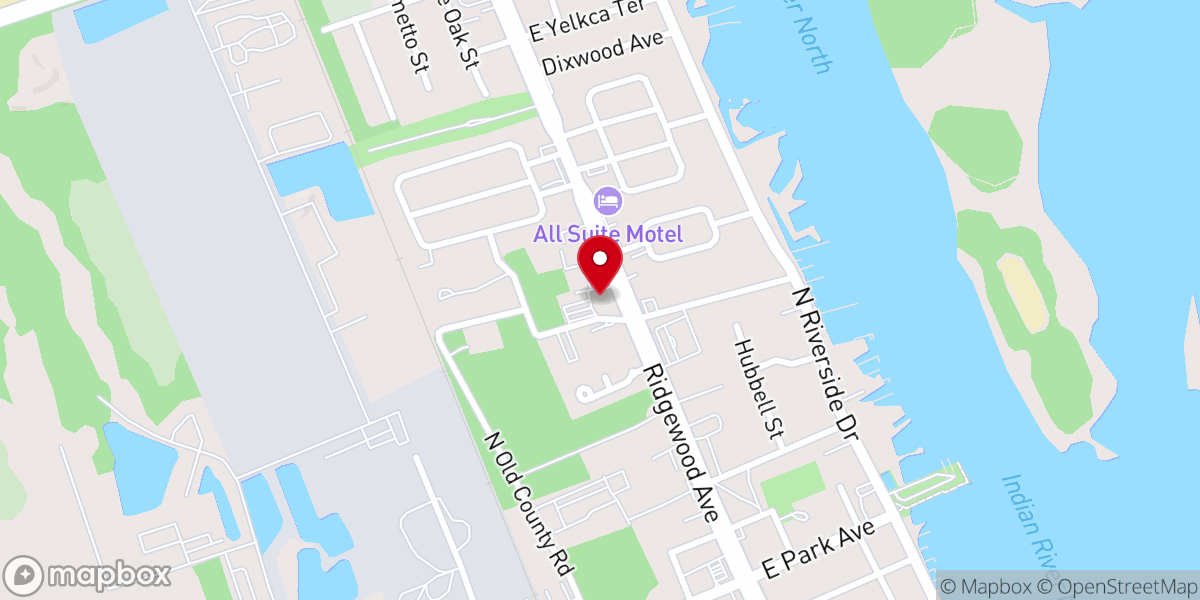 Map showing location of Edgewater Alliance Church