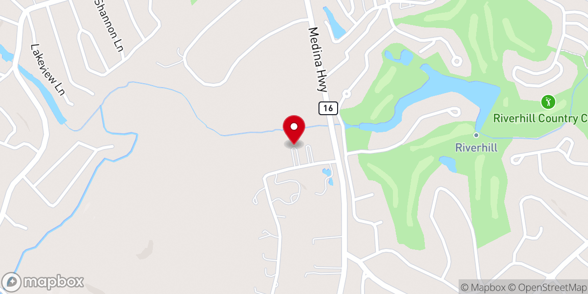 Map showing location of Hosanna Lutheran Church