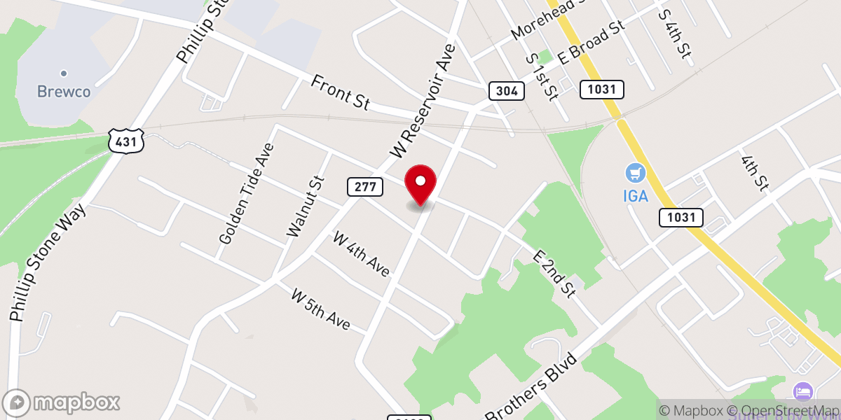 Map showing location of Abundant Life Church Central City