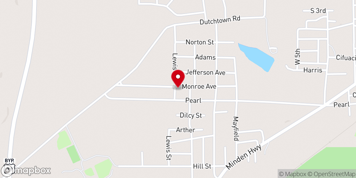 Map showing location of Refreshing Springs Church