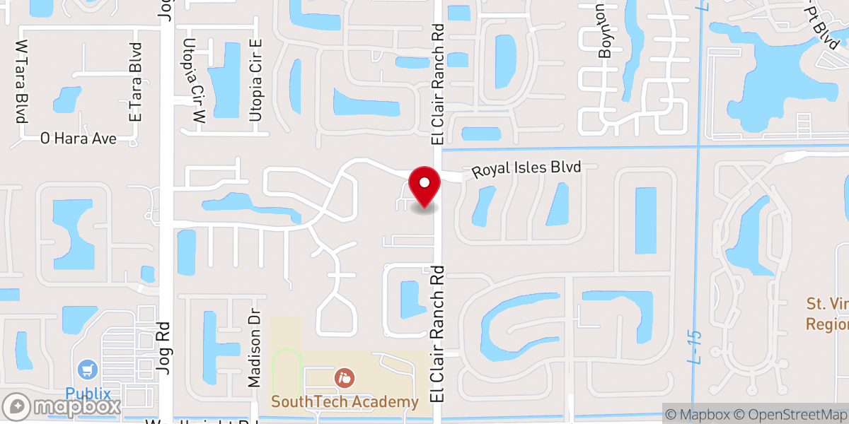 Map showing location of New Church At Boynton Beach