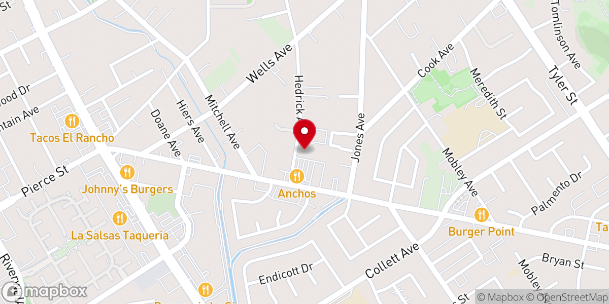 Map showing location of The Life Church (TLC)