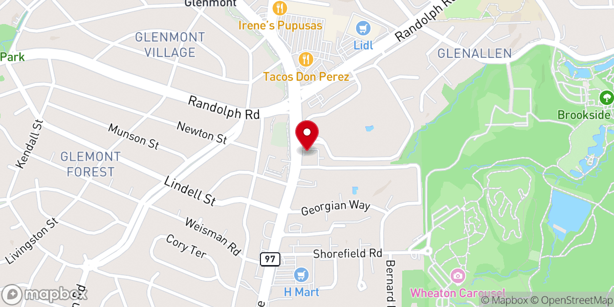 Map showing location of Archdiocese-Washington