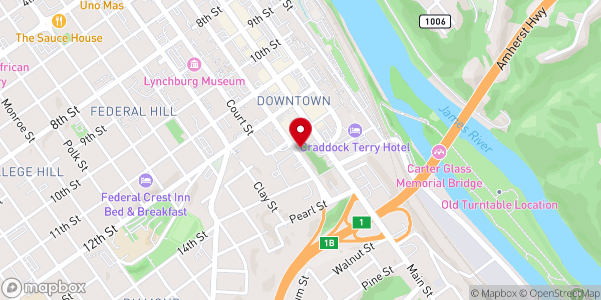 Map showing location of The Lighthouse Community Center