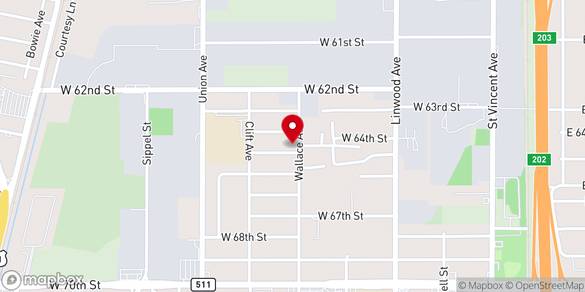 Map showing location of Union Star Baptist Church