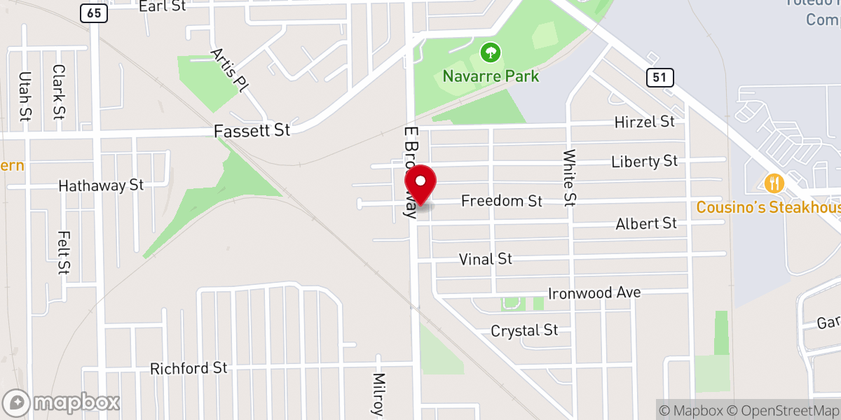 Map showing location of Spanish Church of God
