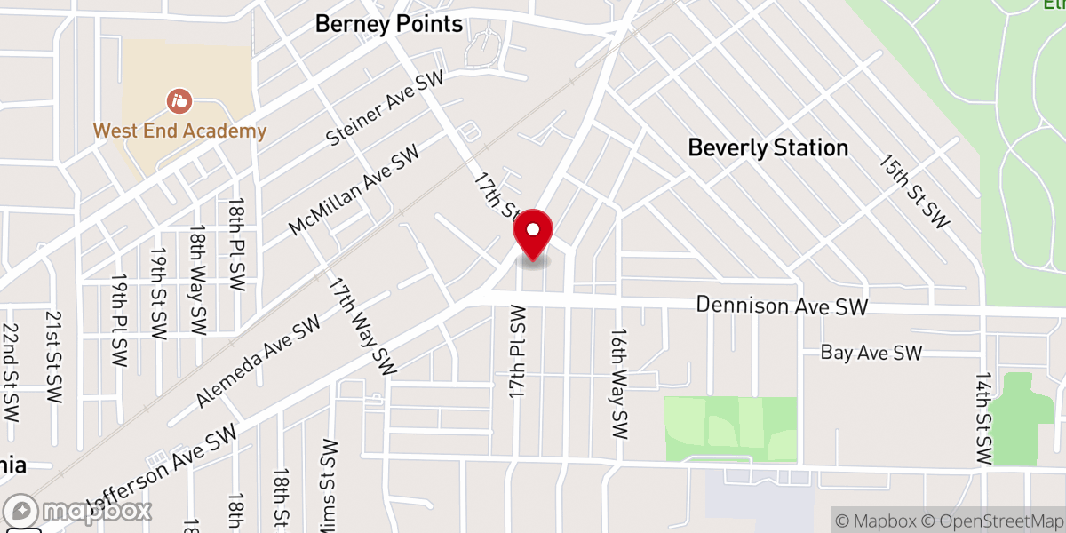 Map showing location of Christ like Ministries