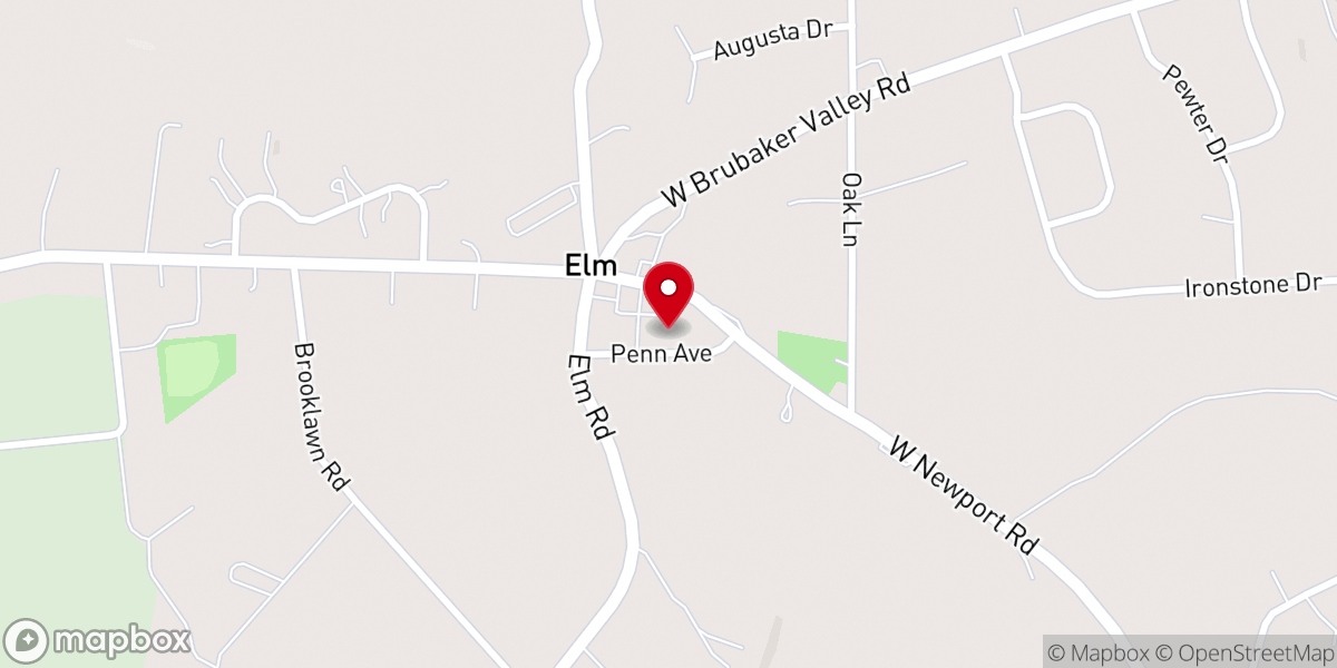 Map showing location of Newport Church