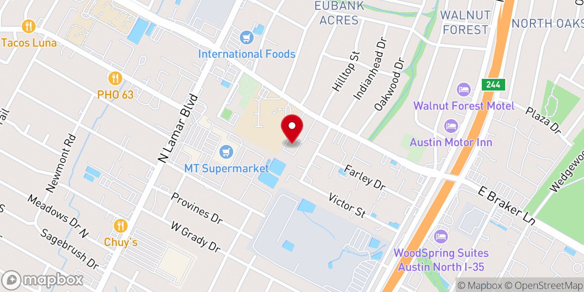 Map showing location of Praise Jesus Church