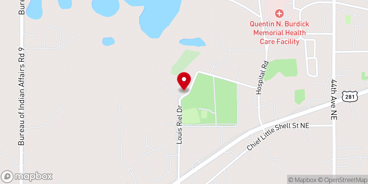 Map showing location of St. Ann’s Roman Catholic Church