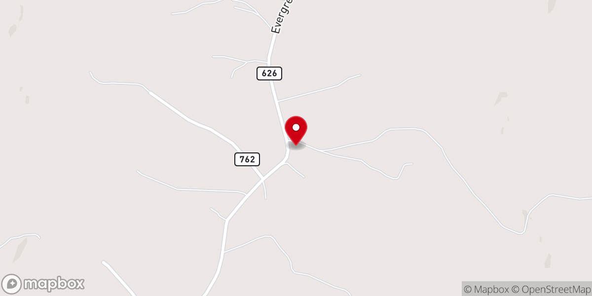 Map showing location of Evergreen Bibleway