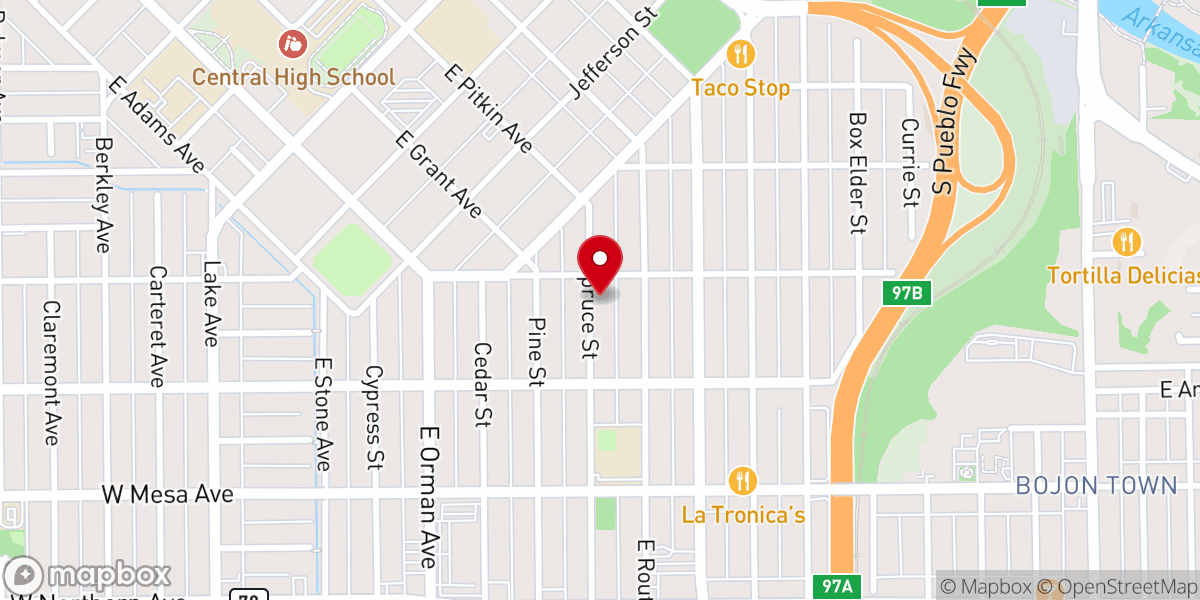 Map showing location of St John the Baptist Greek Orthodox Church