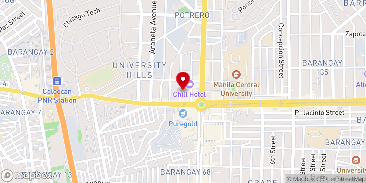 Map showing location of Caloocan Bible Church