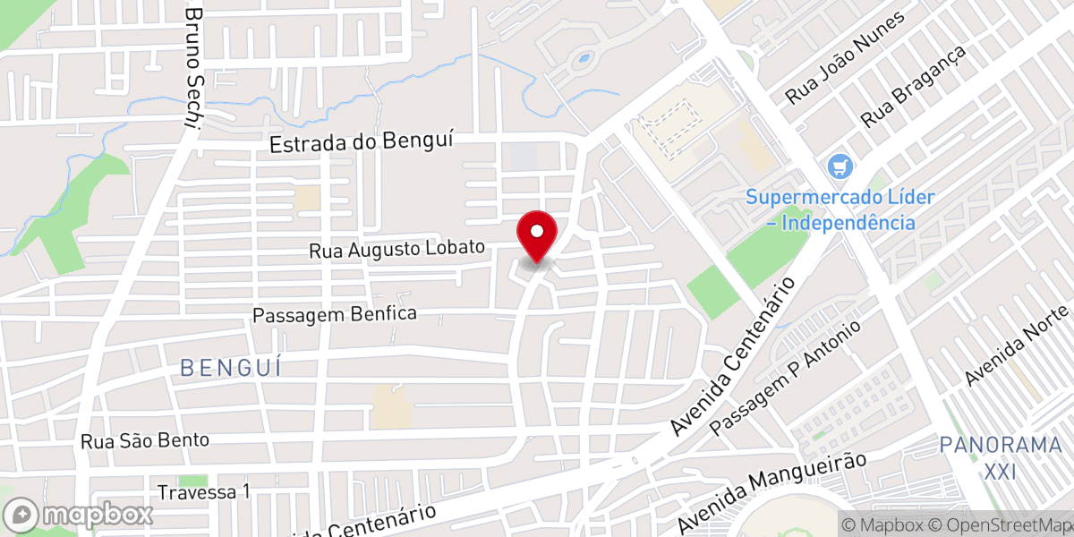 Map showing location of Igreja Pentecostal Assembleia de Deus Jerusalém • Benguí