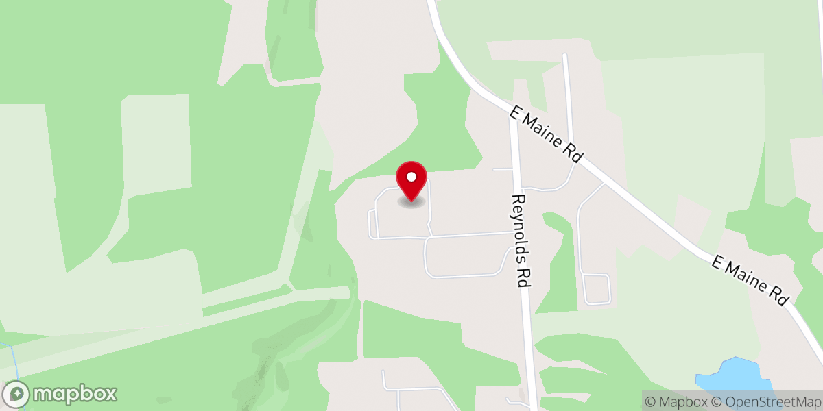 Map showing location of First Baptist Church of Johnson City