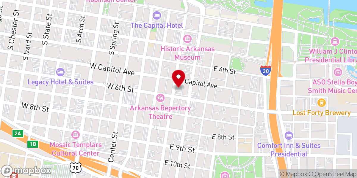 Map showing location of Christ Episcopal Church