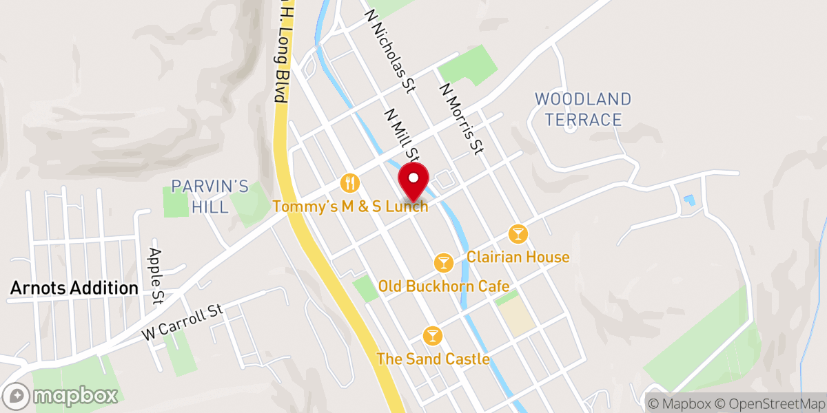 Map showing location of Bethlehem Baptist Church