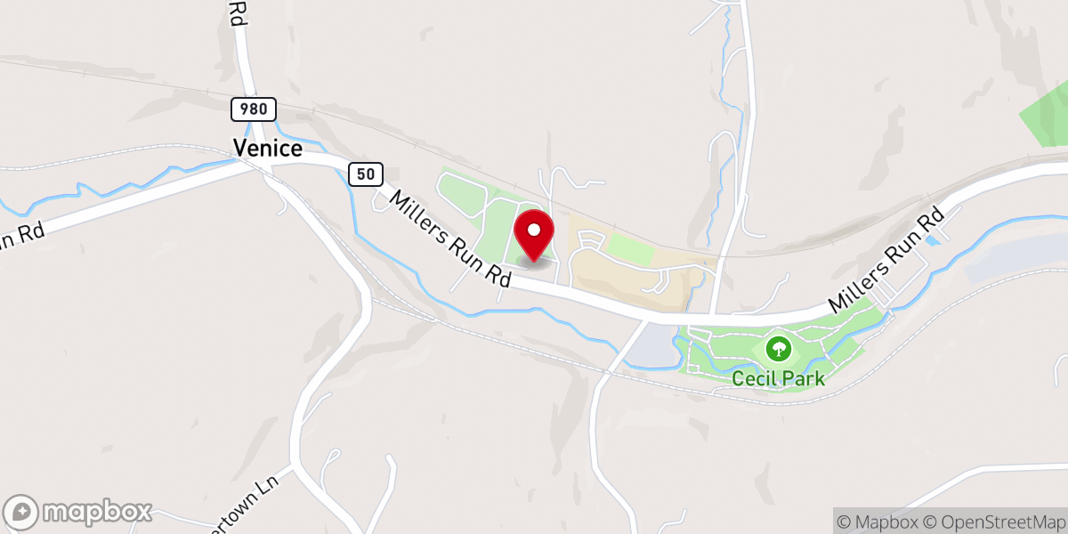 Map showing location of Venice Presbyterian Church
