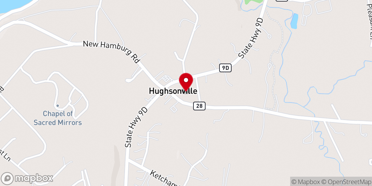 Map showing location of Harvest Church