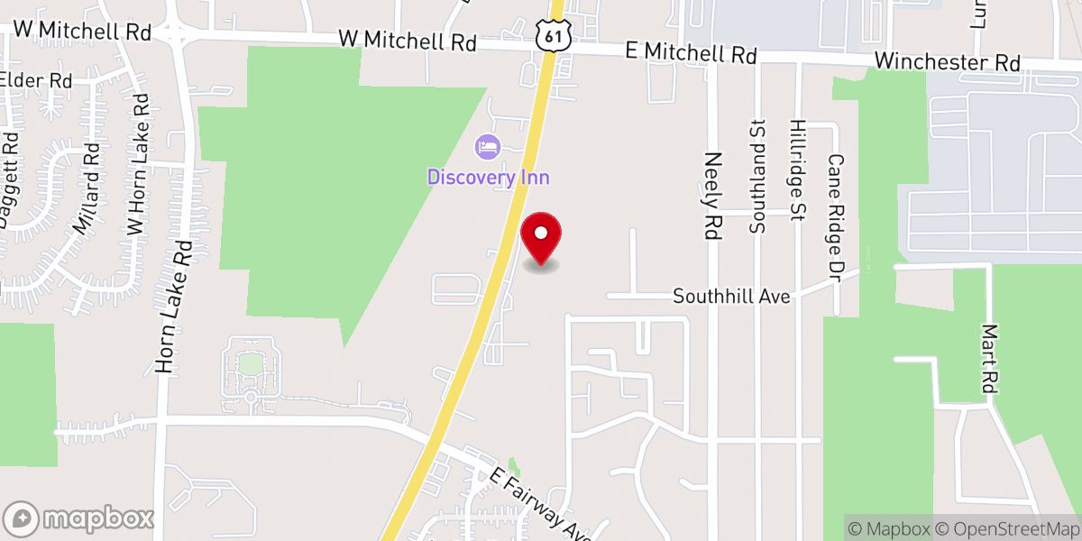 Map showing location of Barton Heights Church