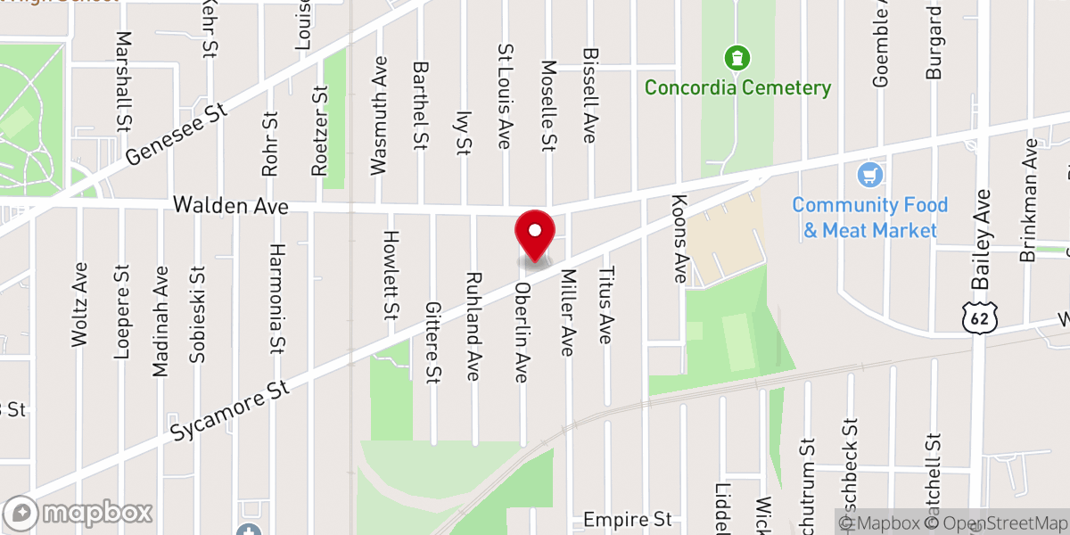Map showing location of St. Luke's Mission of Mercy