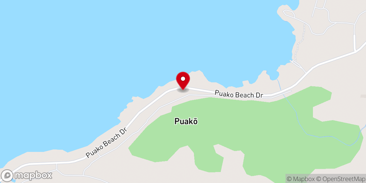 Map showing location of Puakō Beach Condominium