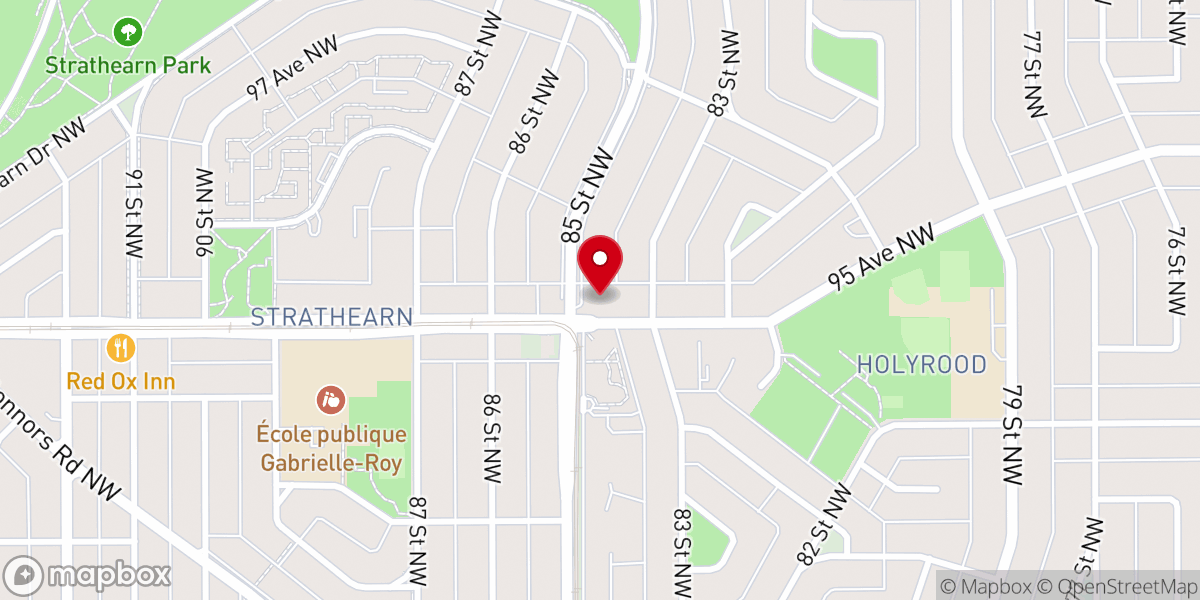 Map showing location of St. Luke's Anglican Church