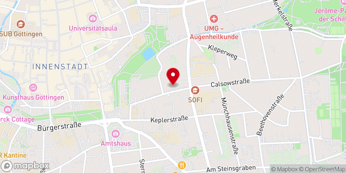 Map showing location of Superintendentur Göttingen