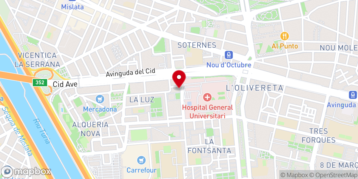 Map showing location of Ermita San Miguel Arcángel